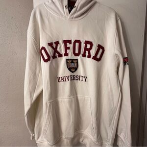 Oxford University (Official) White Hoodie Size Large